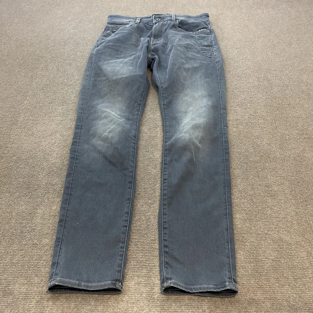G-Star RAW Lancet Skinny Jeans Mens 28x30 Blue Slim Fit Denim Stretch Pants - Picture 2 of 11